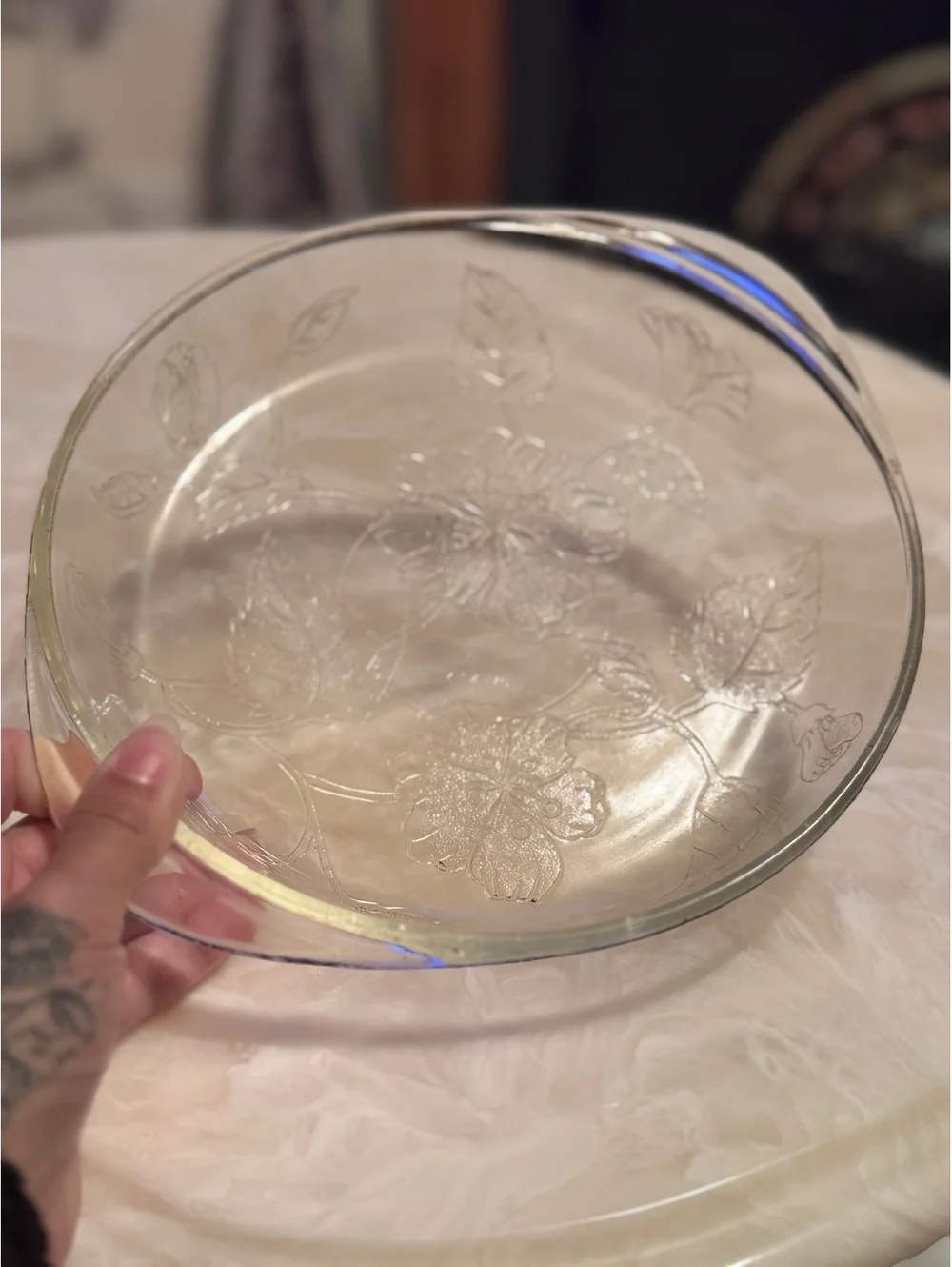 McKee Flamex glass Pie dish